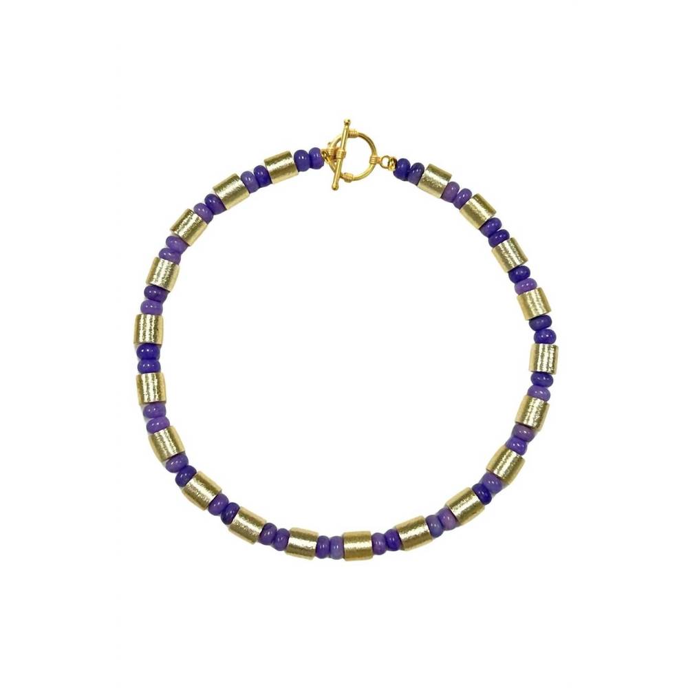 NEW ACCESSORY CONCIERGE women's st. germain collar necklace in purple